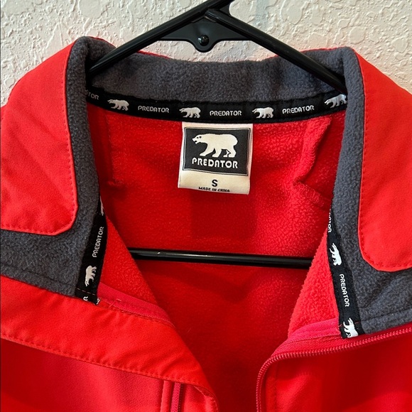 Women's Red and Black Shell Jacket Fleece Lined - Picture 2 of 7